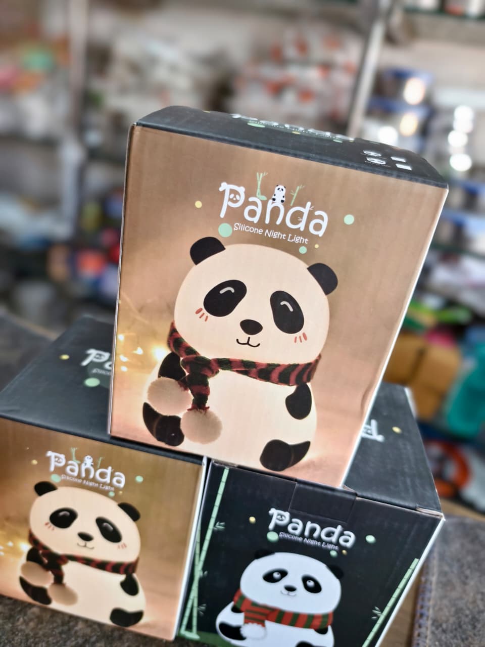 Rechargeable Silicone Panda Night Light for Kids | 7-Color LED Changing Lamp |Adorable Room Decor & Gift for Toddlers, Teens, & Valentine's Day Present|Soft BPA-Free Nightlight| Multicolour