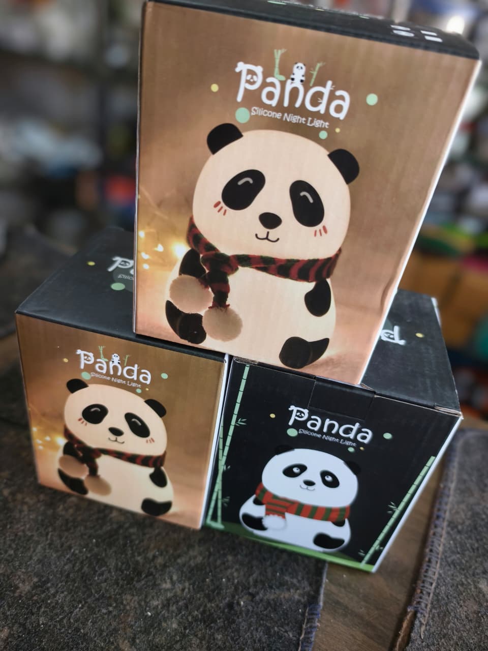 Rechargeable Silicone Panda Night Light for Kids | 7-Color LED Changing Lamp |Adorable Room Decor & Gift for Toddlers, Teens, & Valentine's Day Present|Soft BPA-Free Nightlight| Multicolour